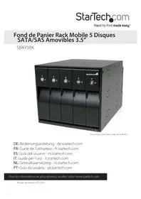 Notice StarTech.com SBAY5BK Station d'acceuil