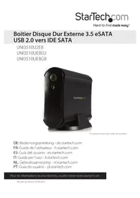 Notice StarTech.com UNI3510UEBGB Disque dur externe