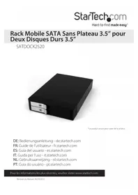 Notice StarTech.com SATDOCK2520 Accessoire informatique