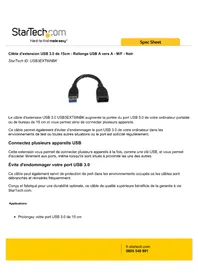 Notice StarTech.com KD13006 Câble pour ordinateur et périphérique