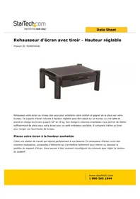 Notice StarTech.com MONSTADJD Support écran plat