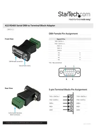 Notice StarTech.com DB92422 Adaptateur électronique