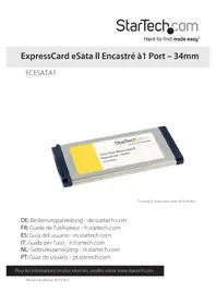 Notice StarTech.com ECESATA1 Contrôleur