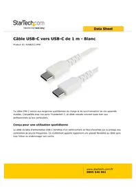 Notice StarTech.com RUSB2CC1MW Câble pour ordinateur et périphérique