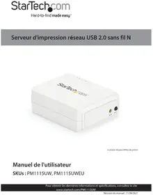 Notice StarTech.com PM1115UWEU Imprimante