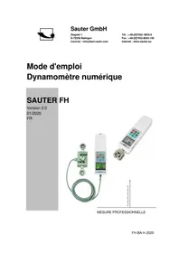 Notice SAUTER FH 5K équipements de mesure