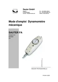 Notice SAUTER FA 200 équipements de mesure