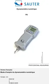 Notice SAUTER FK 1K équipements de mesure