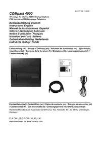 Notice Auerswald COMPACT 4000 Téléphone