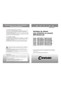 Notice EPH Elektronik DLR 2410M Variateur de vitesse