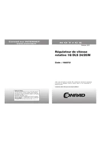 Notice EPH Elektronik DLS 2420M Régulateur de vitesse