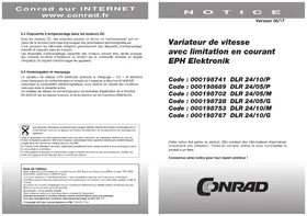 Notice EPH Elektronik DLR 2410P Contrôleur