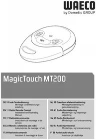 Notice WAECO MAGICTOUCH MT200 Fjärrkontroll