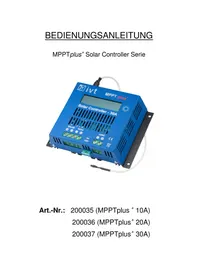 Notice IVT MPPTPLUS+ 30A Contrôleur
