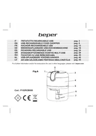 Notice Beper P102ROB050 Trancheuse