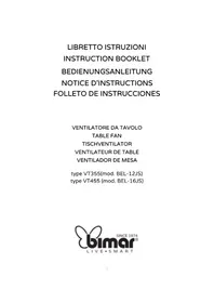Notice Bimar VT455 Ventilatore