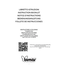 Notice Bimar VC92 Ventilatore