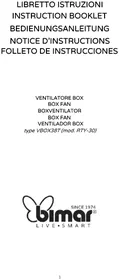 Notice Bimar VBOX38T Ventilatore