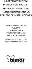 Notice Bimar VT355 Ventilatore