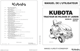 Notice KUBOTA GR2020G Tracteur