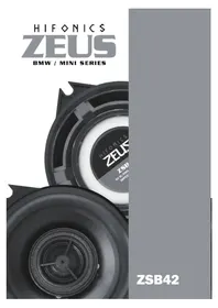 Notice Hifonics ZEUS ZSB42 Haut-parleur
