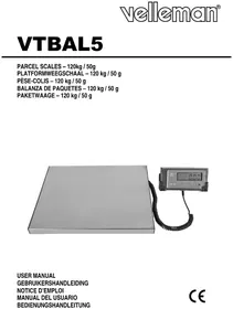Notice VELLEMAN VTBAL5 Weegschalen