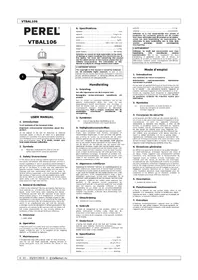 Notice Perel VTBAL106 Balance
