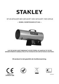 Notice STANLEY STN17G Verwarming