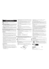 Notice SHIMANO BTDN300 Batterie