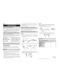 Notice SHIMANO EWSD50I Câble électrique