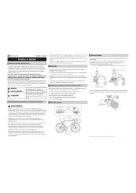 Notice SHIMANO BR4700 Freinage automobile