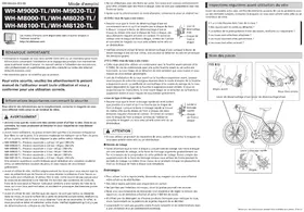 Notice SHIMANO WHM8020TLR12B29 Antivol vélo