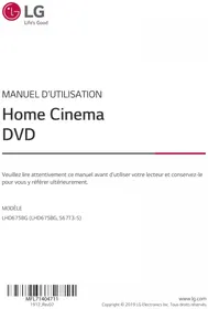 Notice LG LHD675BG Lecteur blu-ray
