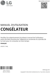 Notice LG LROFC1114G Congélateur