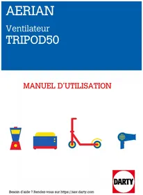 Notice AERIAN TRIPOD50 Ventilateur