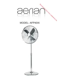 Notice AERIAN AFP40IX Ventilateur