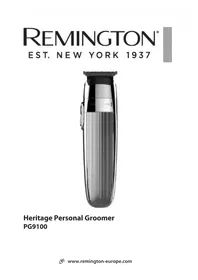 Notice REMINGTON HERITAGE PG9100 Tondeuse