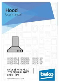 Notice BEKO HCA92641BH Virtuves nosūcējs