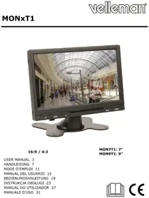 Notice VELLEMAN MON9T1 Monitor