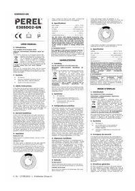 Notice Perel E305DO2GN équipements de mesure