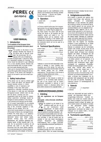Notice Perel EHTF équipements de mesure