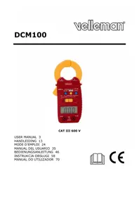 Notice VELLEMAN DCM100 Messgeräte