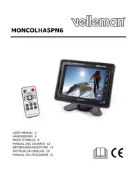 Notice VELLEMAN MONCOLHA5PN6 Monitor