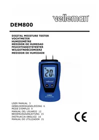 Notice VELLEMAN DEM800 Thermometer