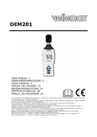 Notice VELLEMAN DEM201 Messgeräte