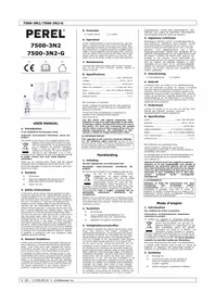 Notice Perel 75003N2 équipements de mesure