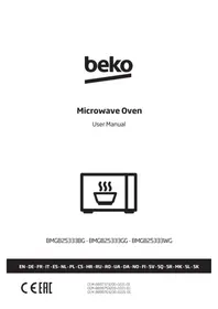 Notice BEKO BMGB 25333 WG Мікрохвильові печі
