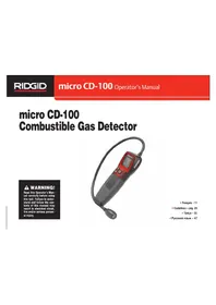 Notice RIDGID MICRO CD100 Equipos de medición