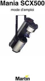 Notice MARTIN MANIA SCX500 Scanner