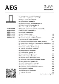 Notice AEG DGE5861HW Campana extractora